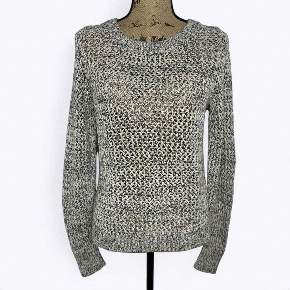 Old Navy Loose Open Knit Sweater Womens Sz L Coastal Beach Classic Fall Layer